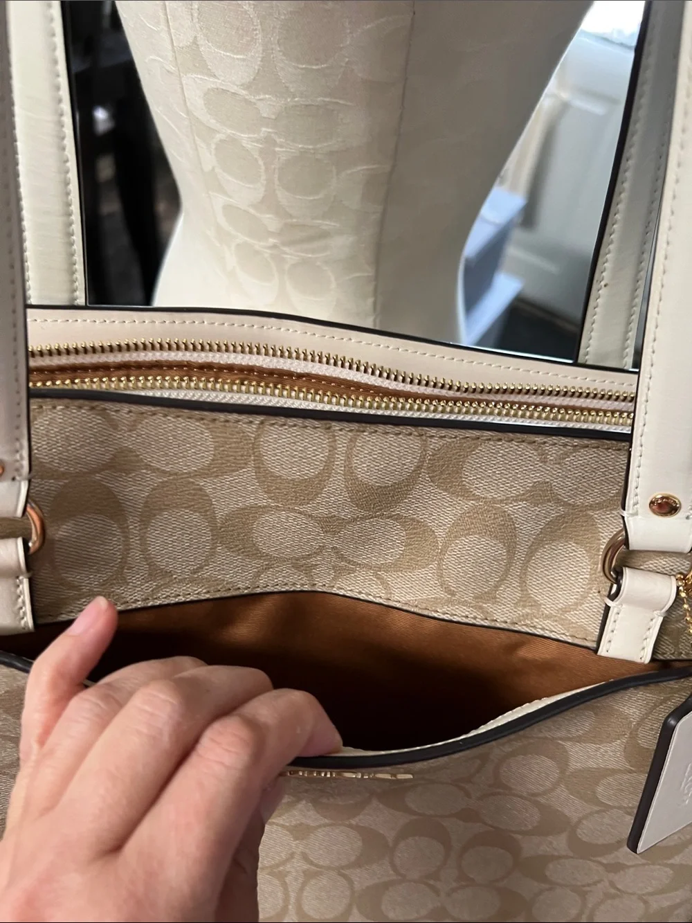 Coach Chalk Signature Laptop bag